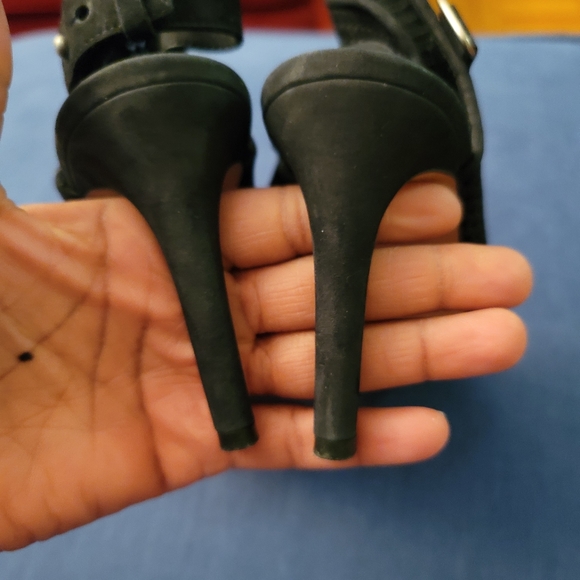 Vince peep toe open back heels - Picture 4 of 11